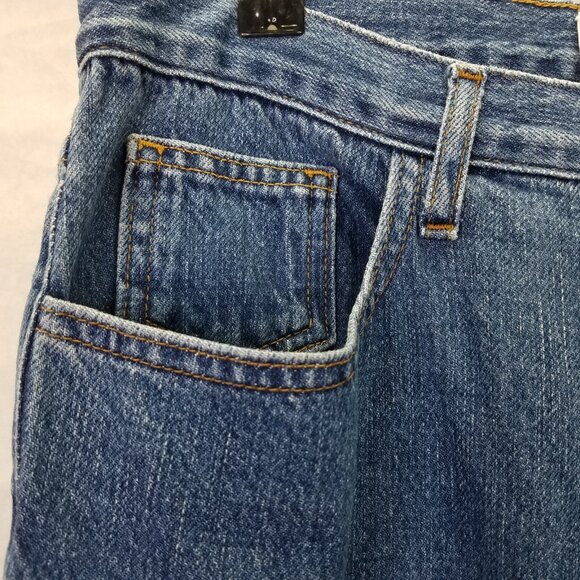 G. Label Goop Jeans Women's 29 Blue Hi-Rise Wide Leg Med Wash Denim USA - Picture 4 of 16